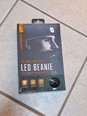 Mammoth Ultra Bright LED Beanie With Breathable Knitted Fabric